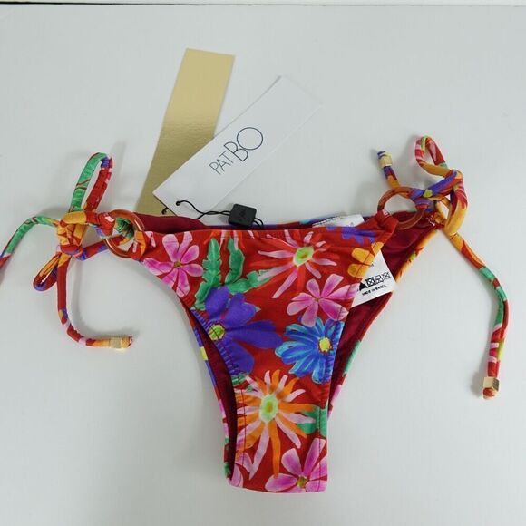 PatBo Womens Aster Low-Rise String Bikini Bottom  X-Small - Picture 5 of 8